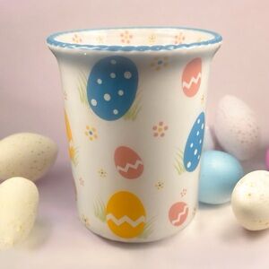 Temptations By Tara Ceramic Easter Vase Jar New- Read